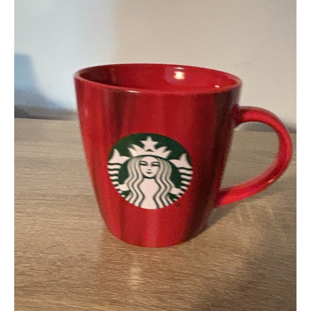 Starbucks Christmas Red Pink Marbled Coffee Mug Tea Cup 12 oz. 2022